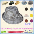 LSF38 Ningbo Lingshang 2014 Le plus récent prix d&#39;usine Shining Sequins Coton / Polyester Fashion Bucket Hat